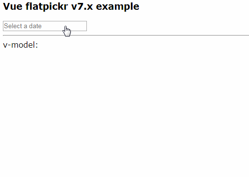 Vue.js component for Flatpickr datetime