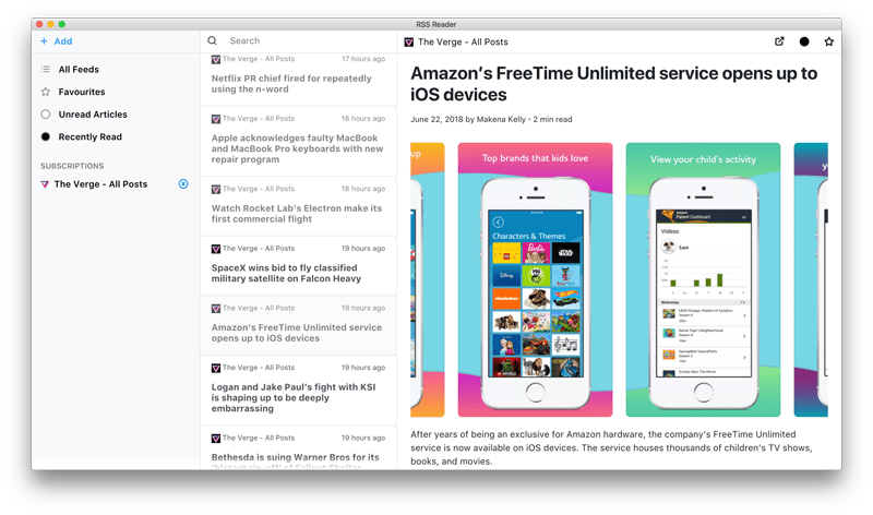 Simple Rss Reader Made Using Atom Electron And Vue Js Codespots Com