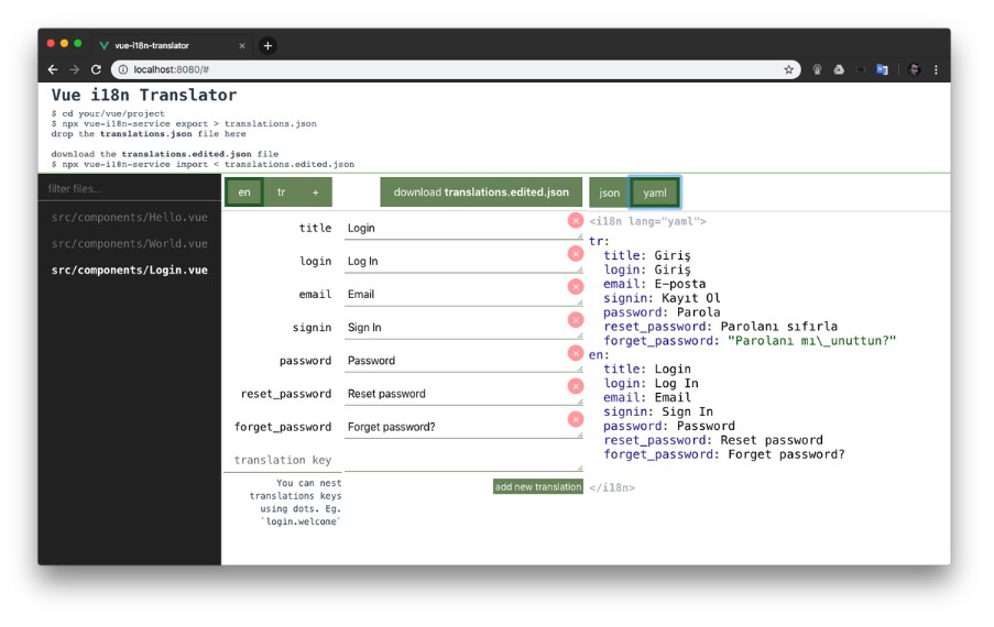 I18n json editor pipequst