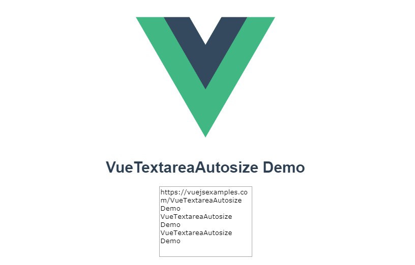 Vue component provides textarea with automatically adjustable height