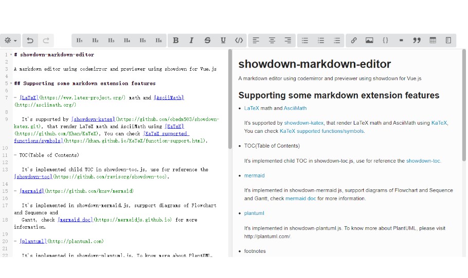 Markdown Vue.js Examples