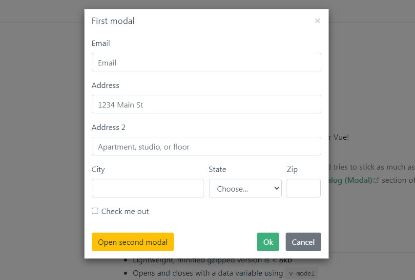 A modal window component for Vue LaptrinhX