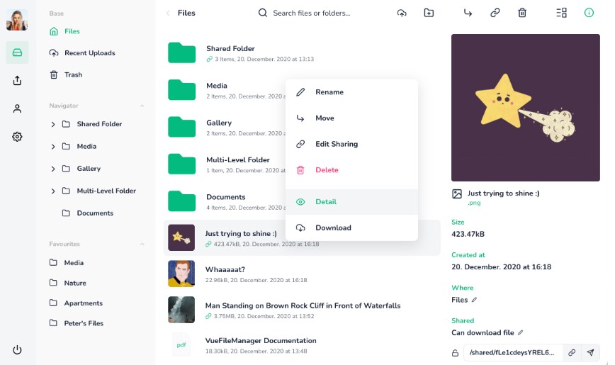 5 Best File Manager For Vue.js