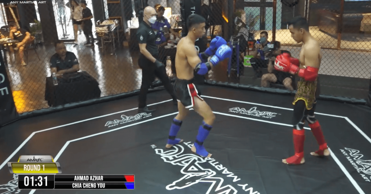 The CAGE, Malaysian martial arts restaurant with boxing ring