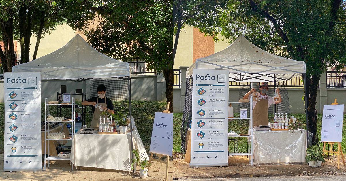 Bluum Roadside Cafe, M'sian aesthetic coffee stall brand