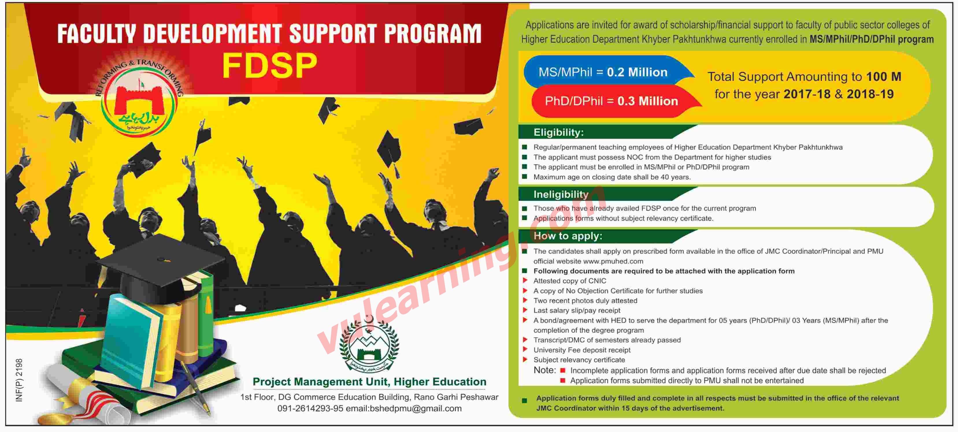 Higher Education Department KPK Faculty Development Support Program