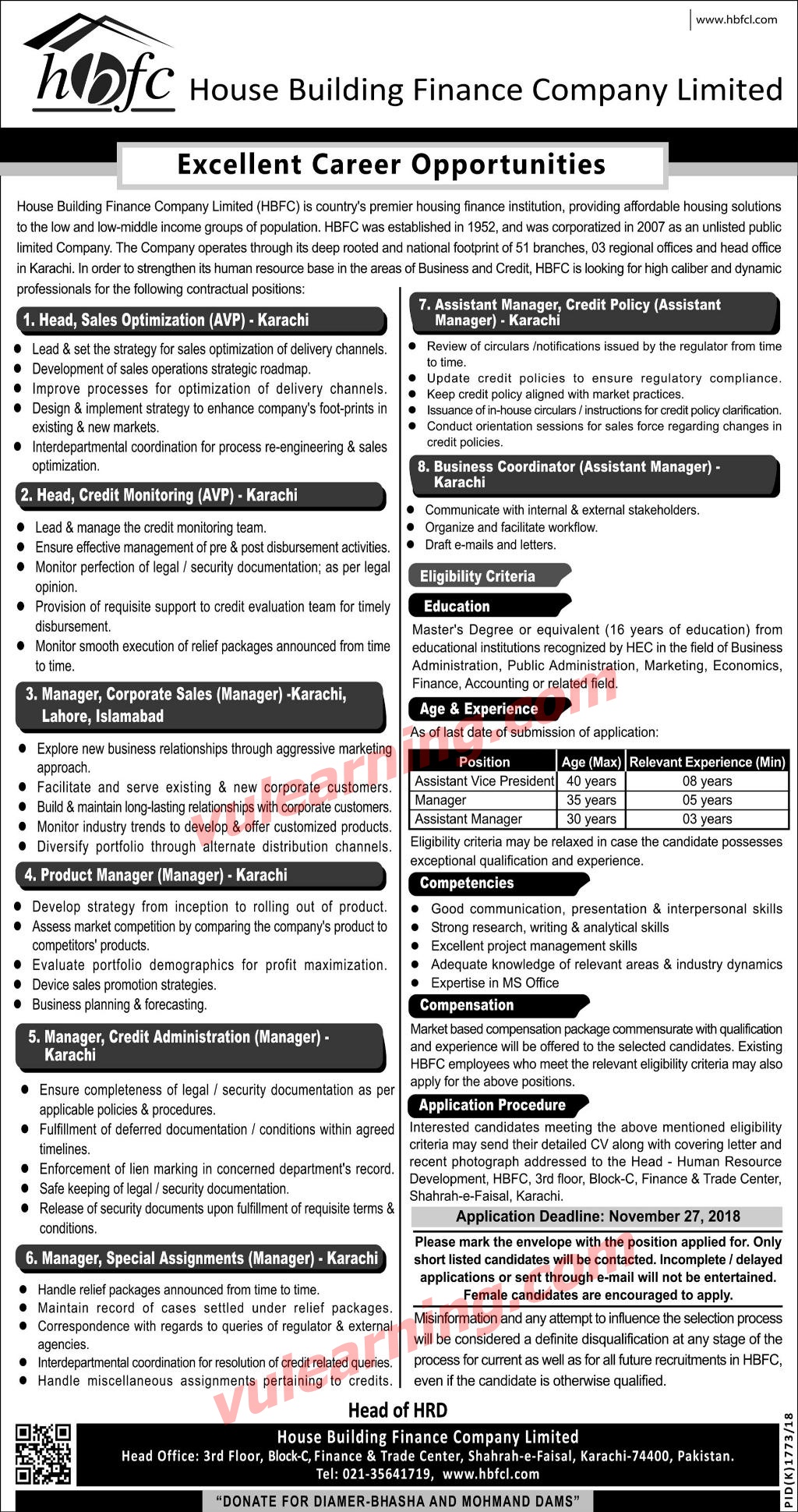 House Building Finance Company Limited HBFCL Jobs 2018 Vacancies