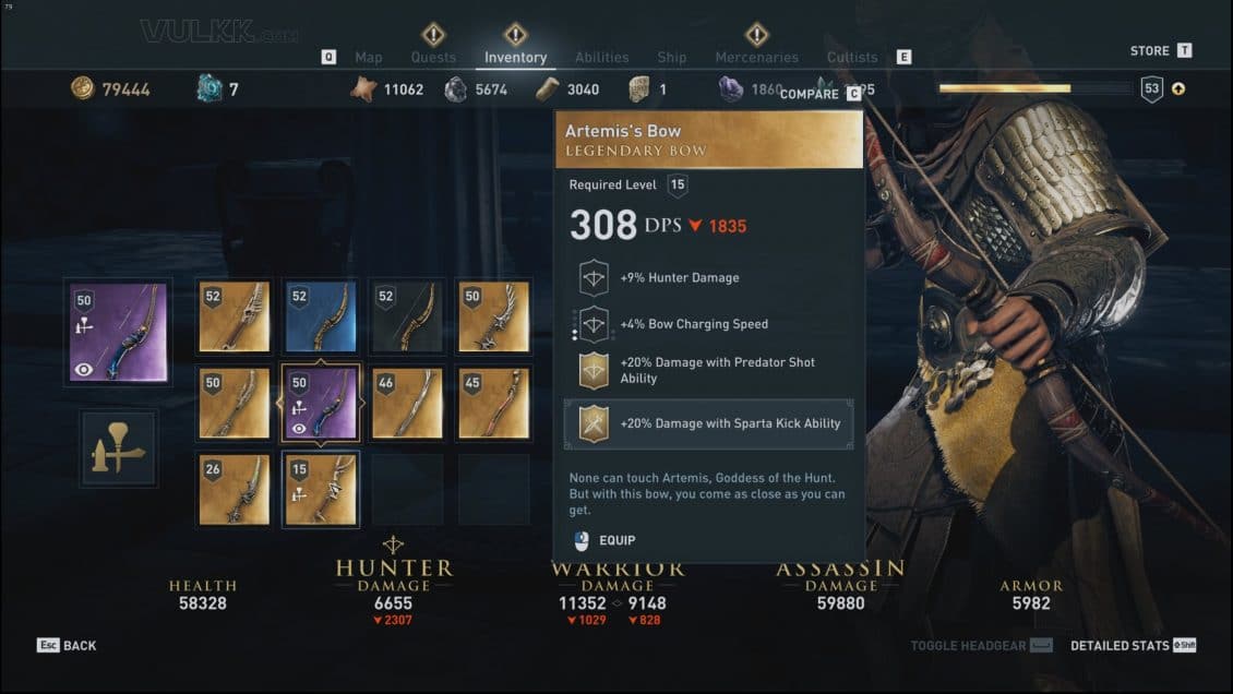 AC Odyssey Legendary Weapons and Armor Sets Guide