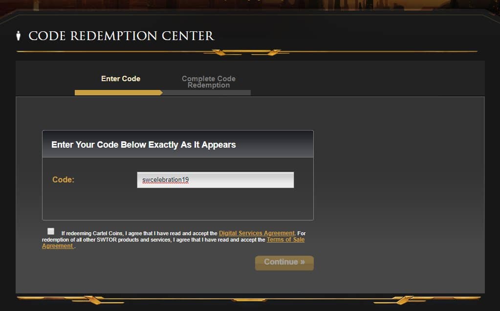 How to get the SWTOR Celebration Cantina 2019 Rewards
