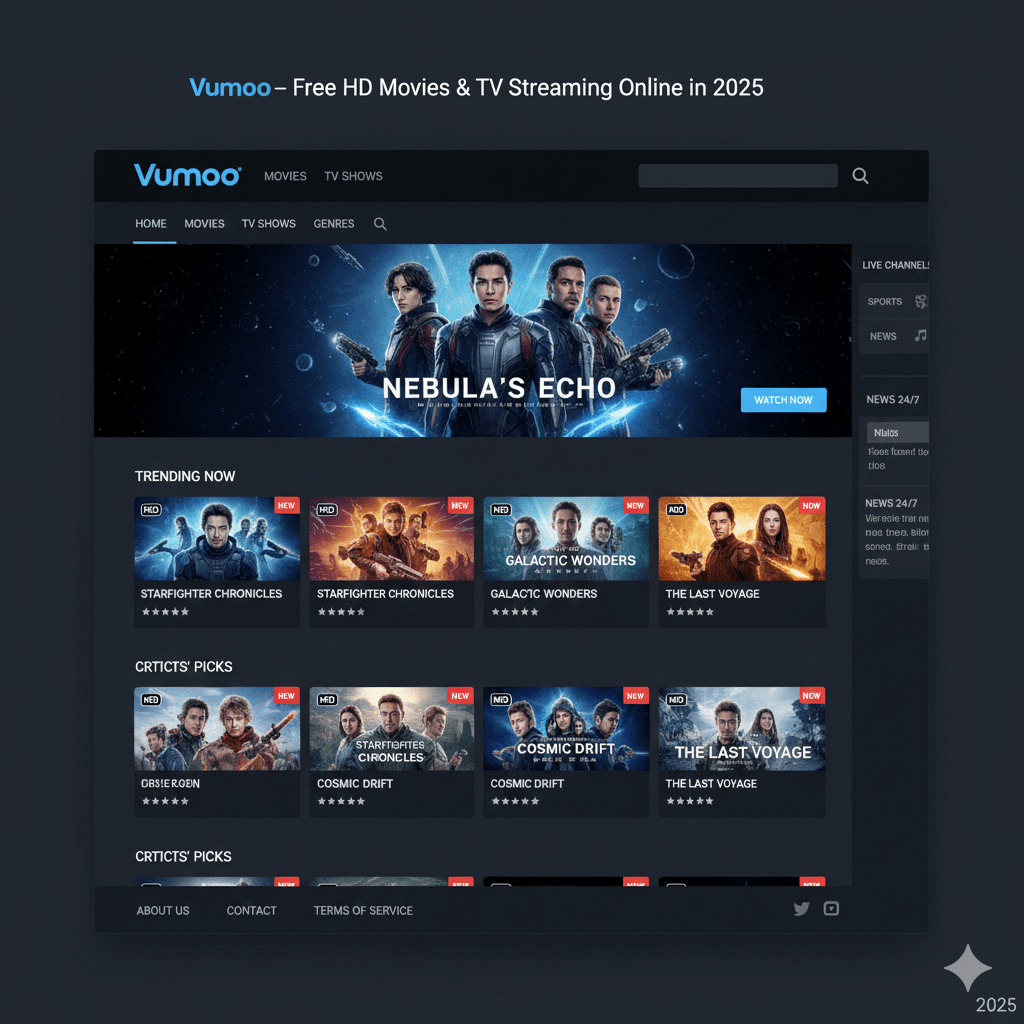 Vumoo Free HD Movies & TV Streaming Online in 2025
