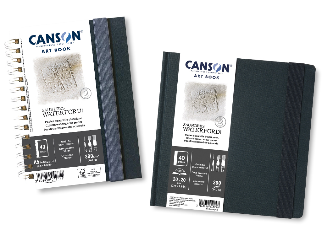 Akvarellplokk Canson Art Book Saunders Waterford Skizze