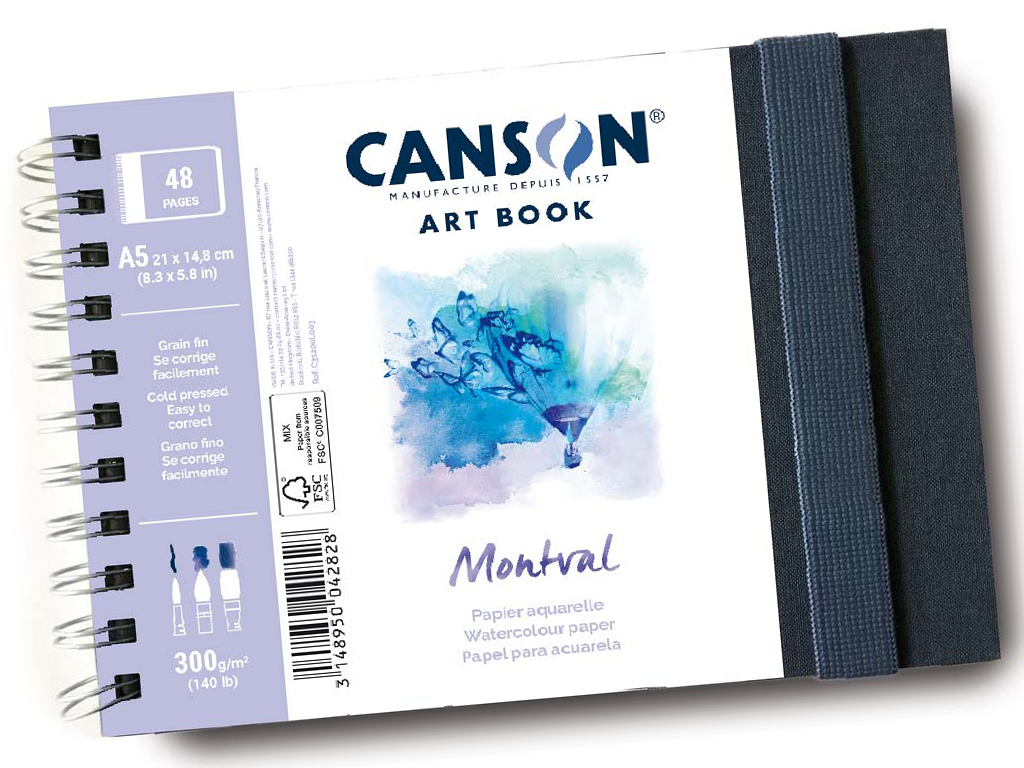 Watercolour book Canson Art Book Montval Vunder
