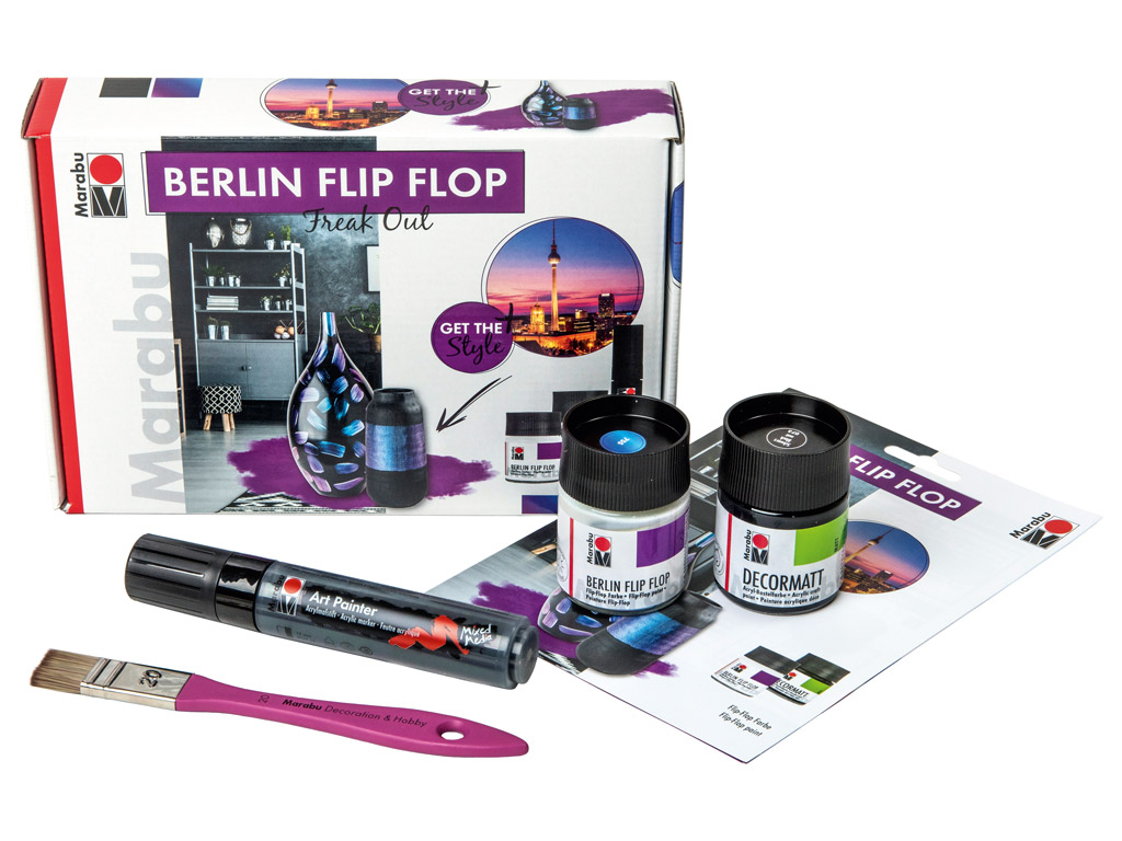 Colour flop specialeffect paint set Marabu Berlin Flip Flop Vunder