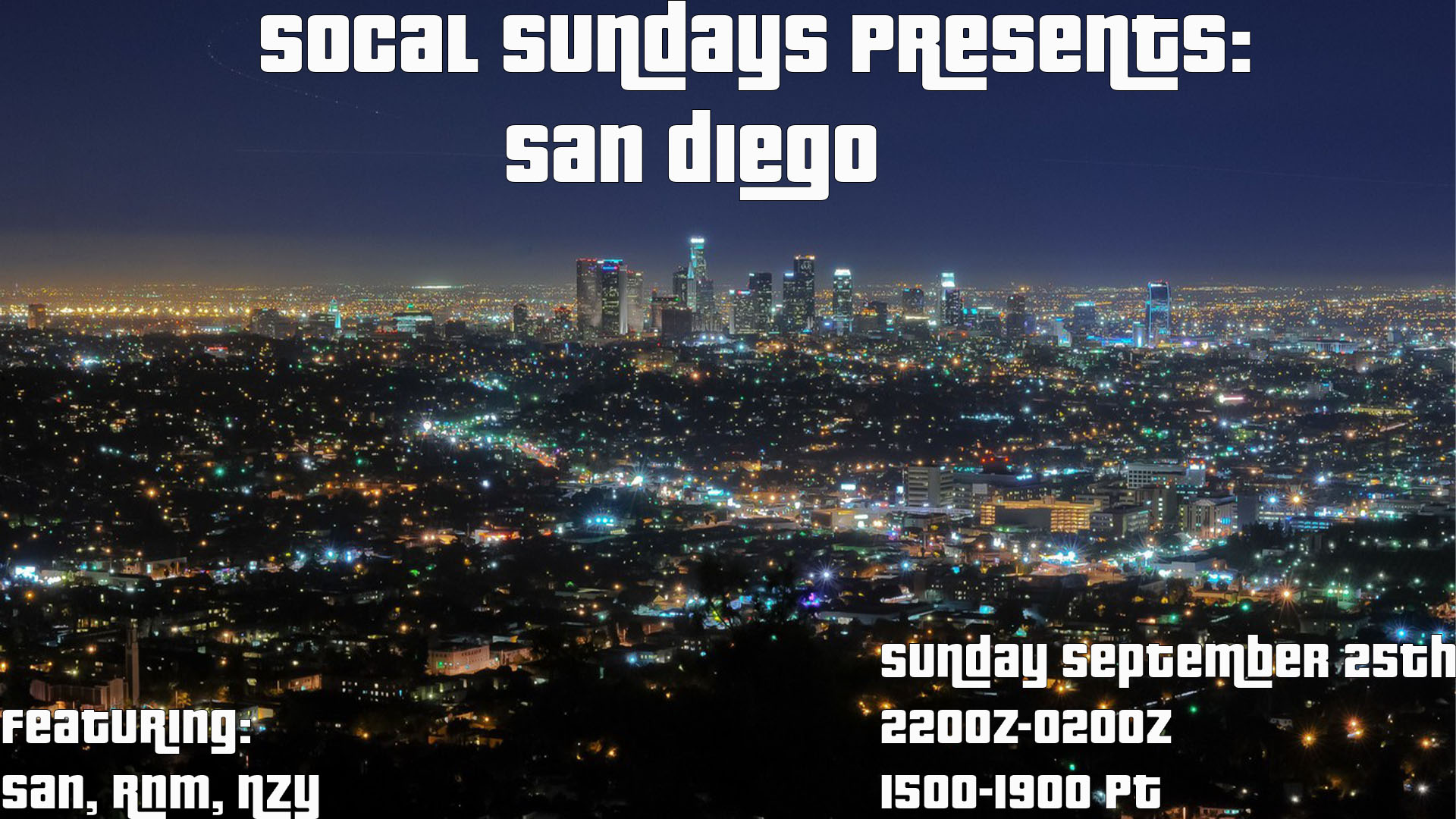 San Diego Area Events April 2023 VATSIM SoCal Sundays San Diego