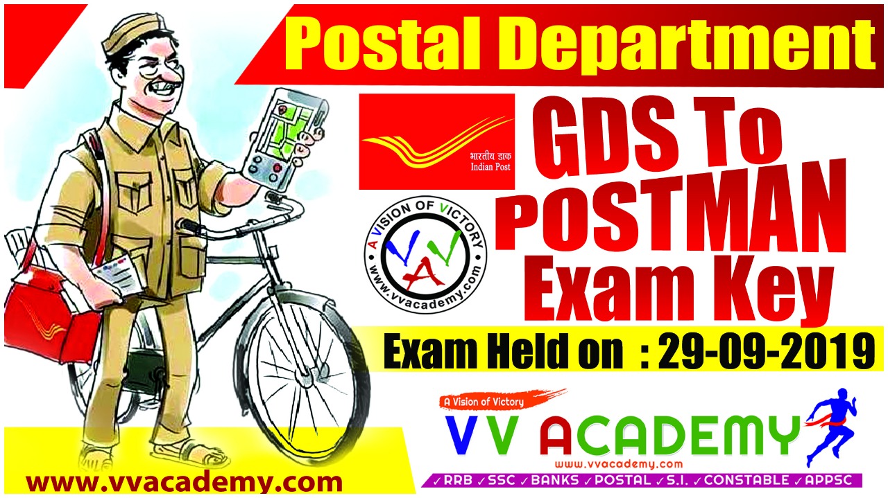 [en]GDS To Postman Exam key Exam Held On 29/09/19.[] VV Academy