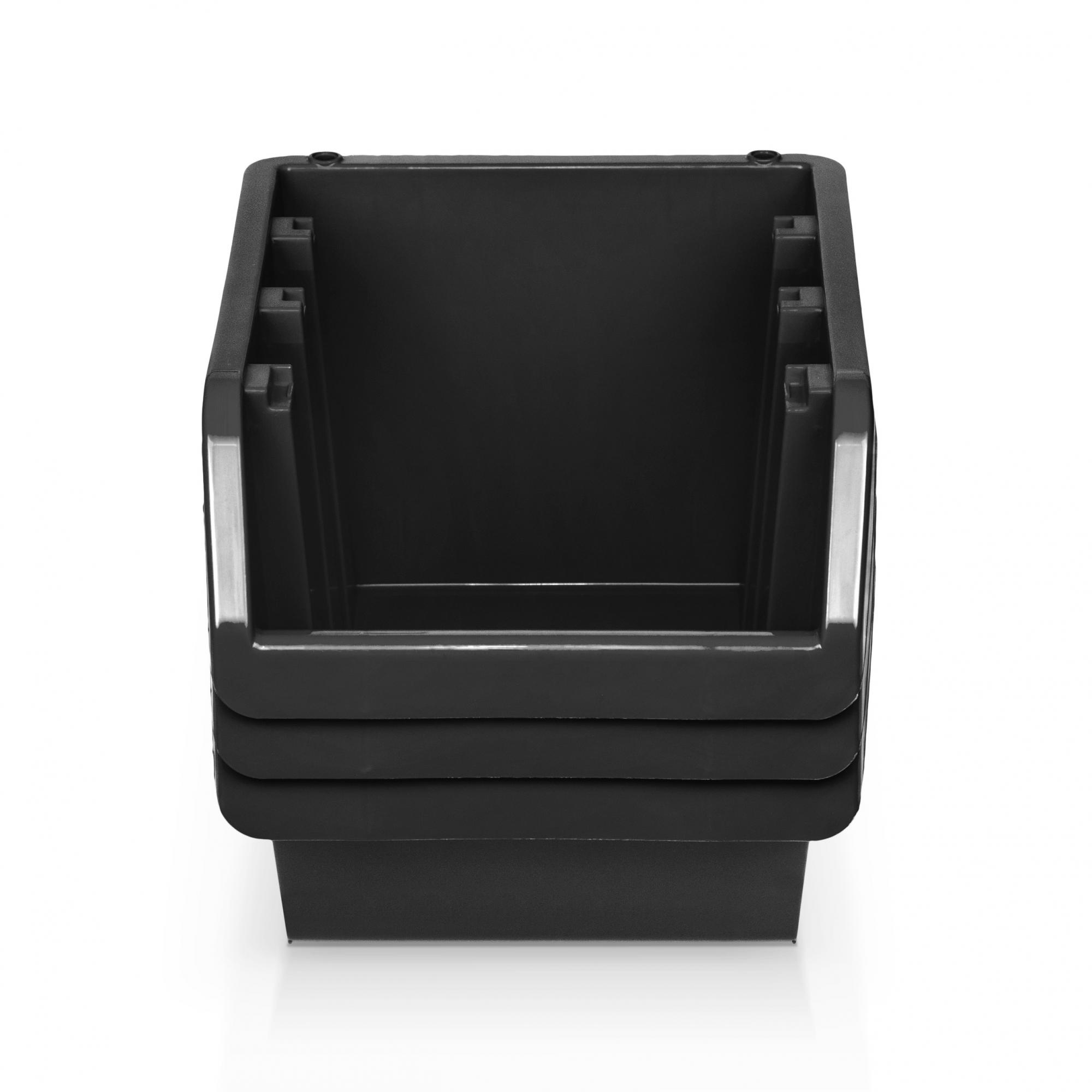 50x Gr 4 Sichtlagerbox Sichtlagerkästen Lagerboxen Stapelboxen Sichtbox schwarz eBay
