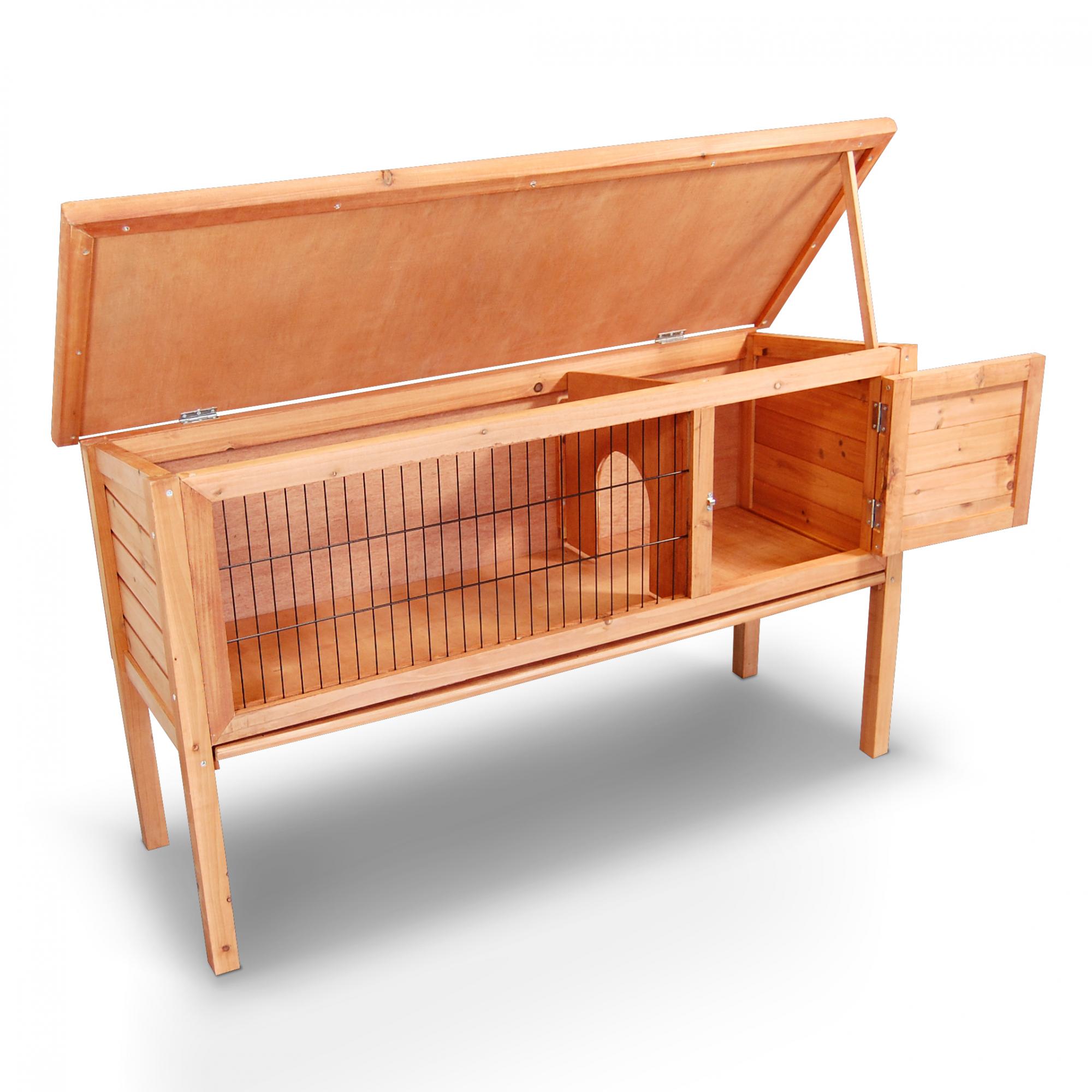 Hasenstall 124 x 46 x 72 Kaninchenstall Hasenkäfig