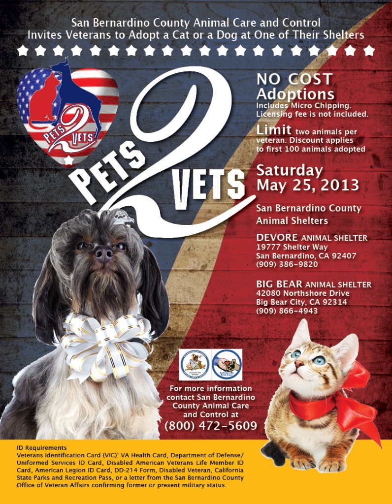 Memorial Day Weekend Pets for Veterans Victor Valley News Group