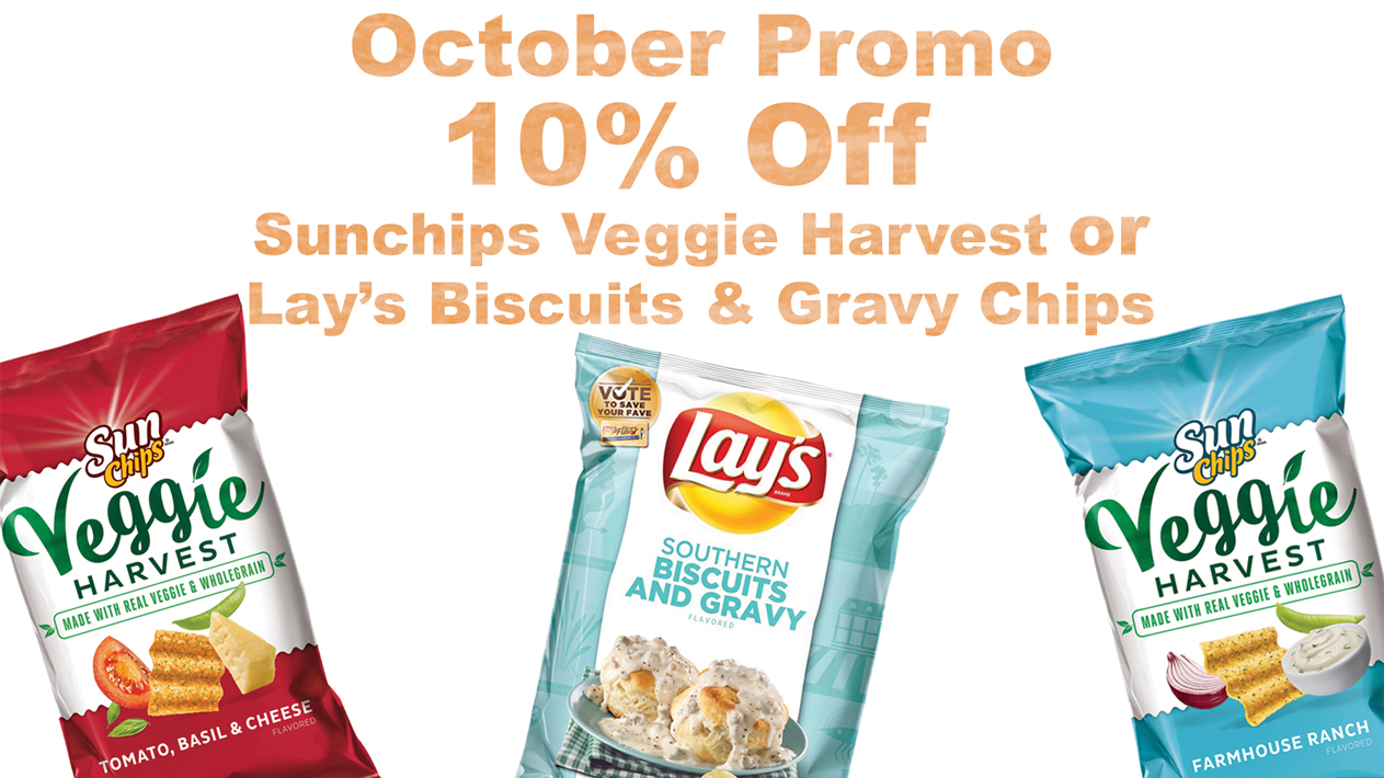 Save 10 on Lay's Biscuits & Gravy Chips! VVS Canteen