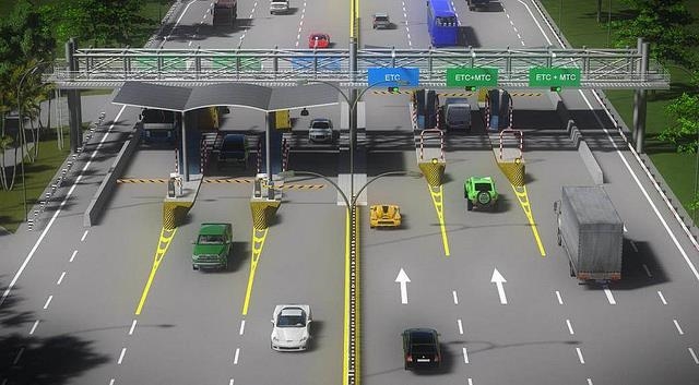 Eelectronic toll collection (ETC) system mixed with manual toll