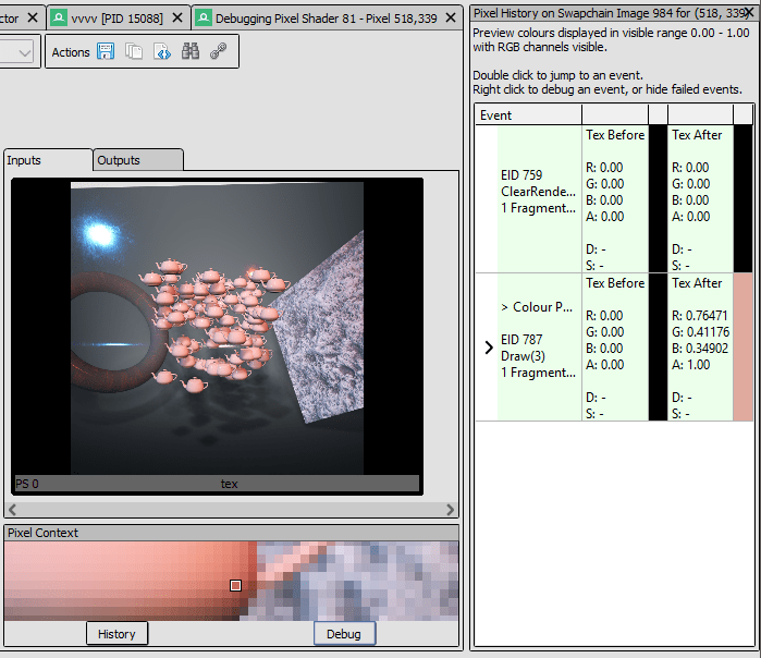 Debug DX11 Frames with RenderDoc vvvv