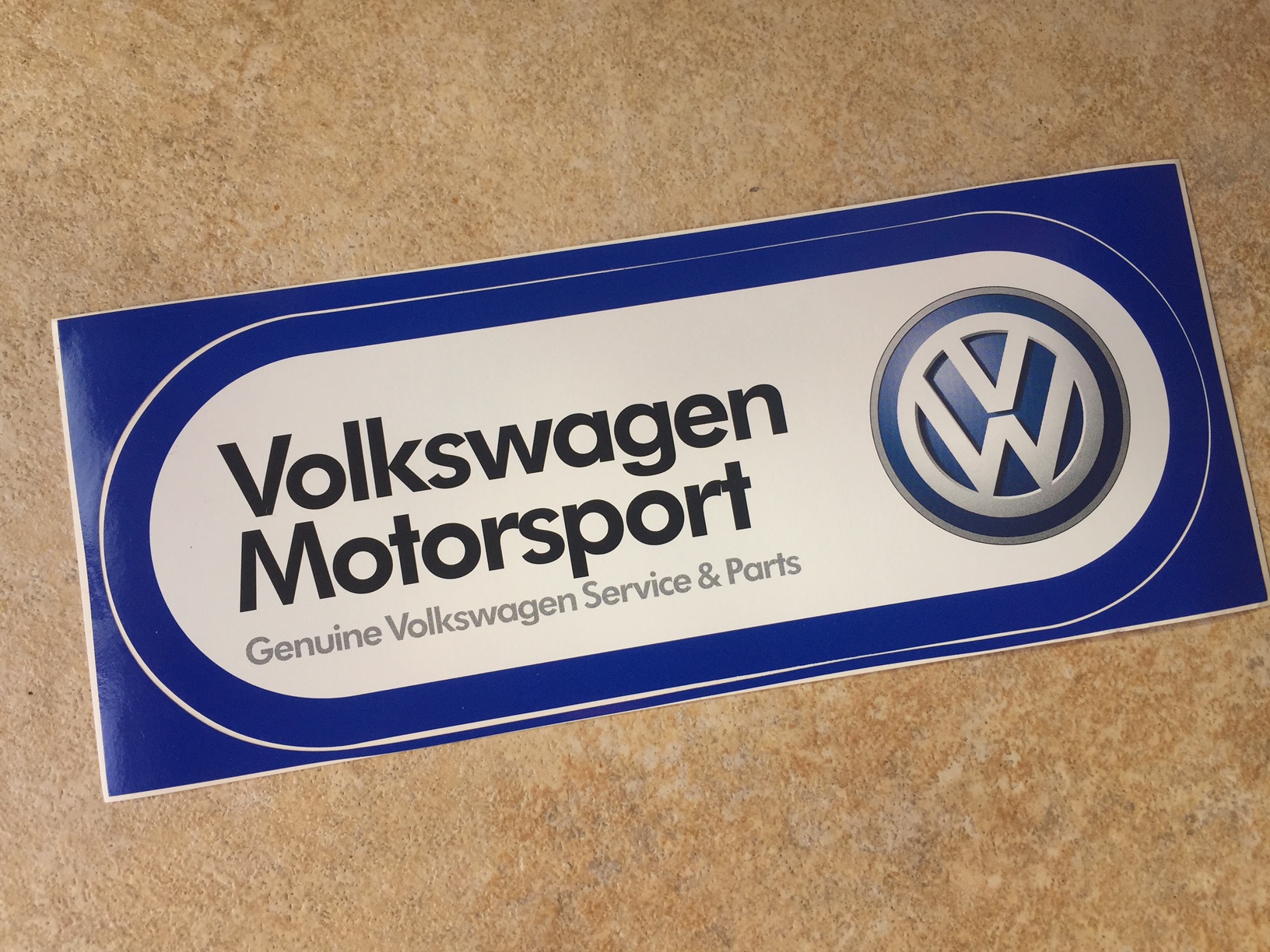 Volkswagen Motorsport Sticker VW Golf 1