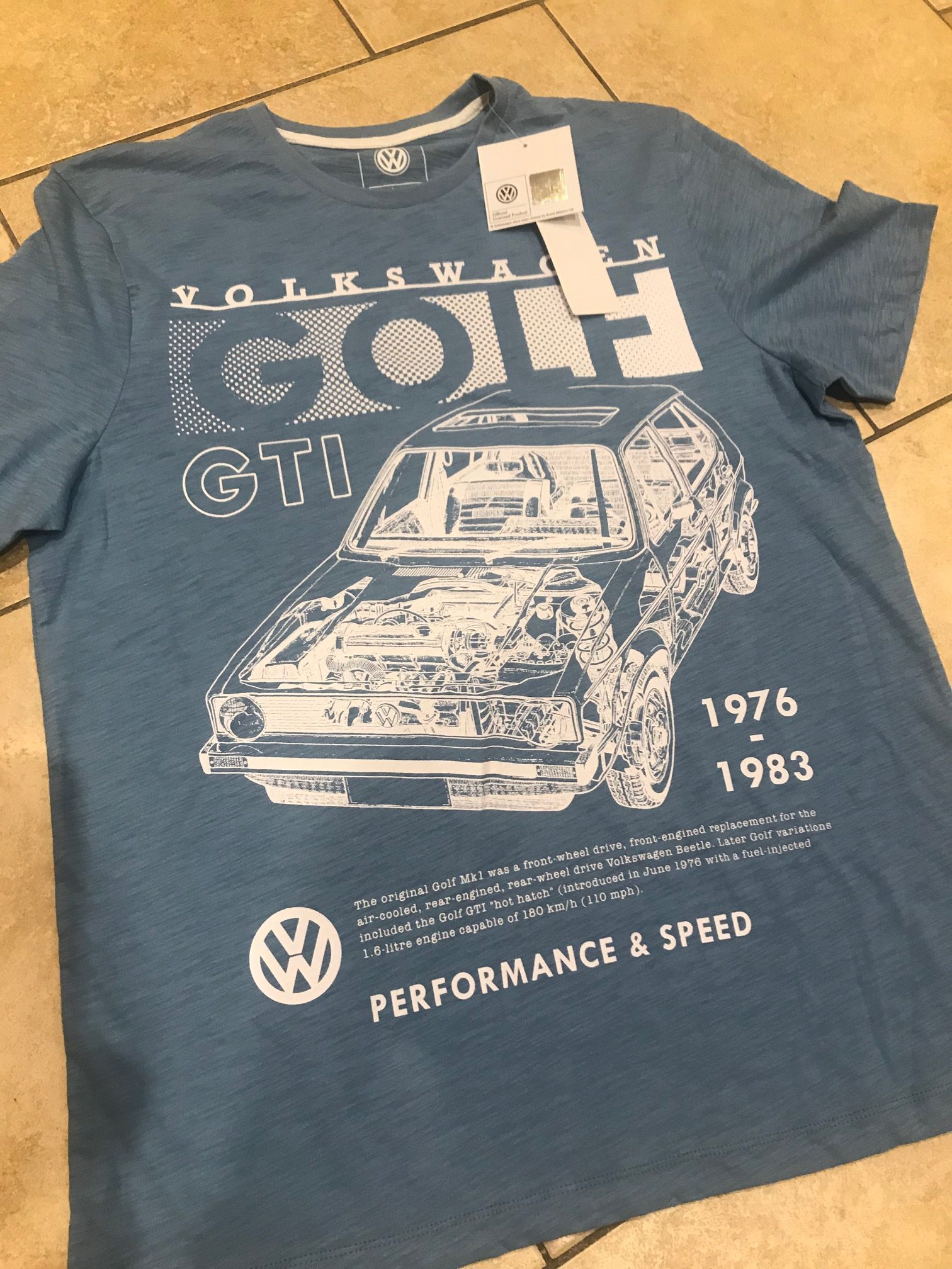 Tesco tee shirt… VW Golf 1