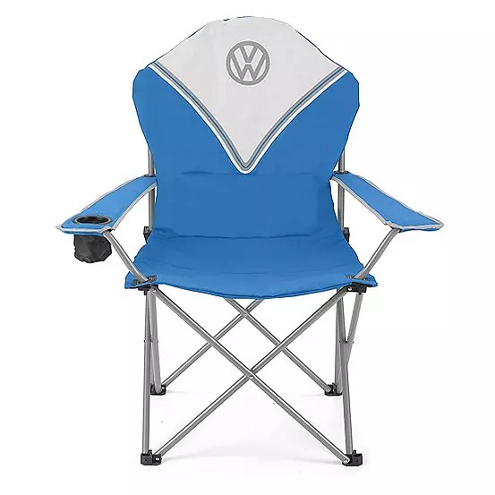 Volkswagen VW Camper Bus Deluxe Padded Blue Camping Chair VWlicensed