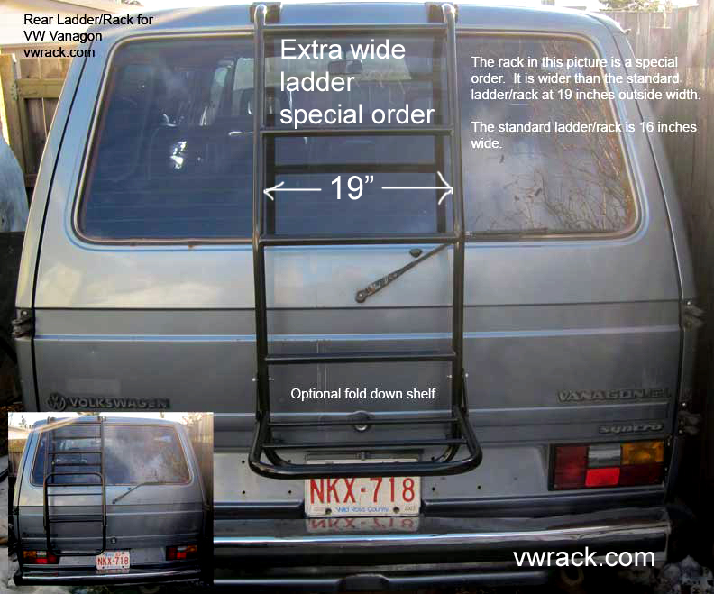 Rear ladder for VW Vanagon