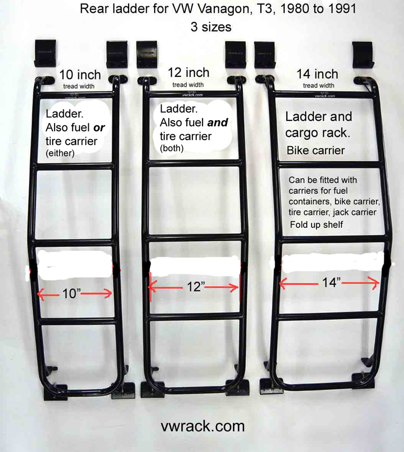 Rear ladder for VW Vanagon