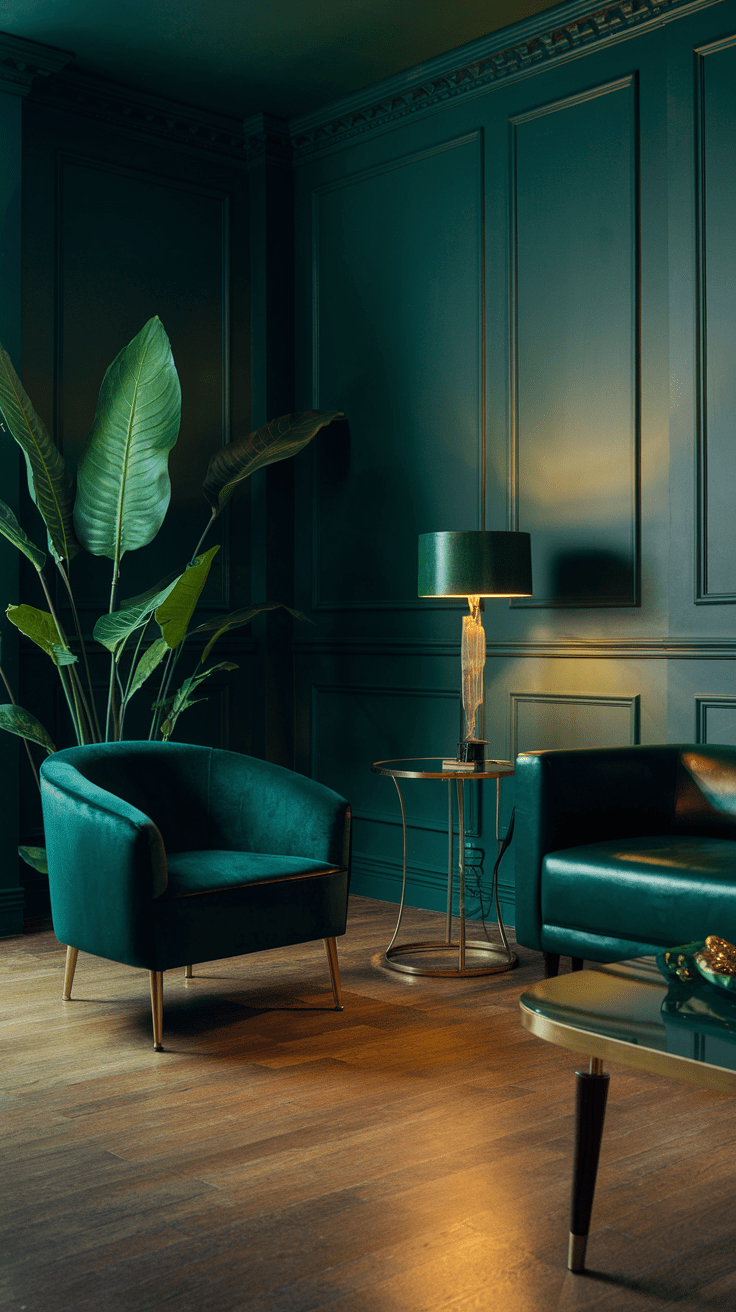 46 Dark Green Living Room Ideas Dark Green Color Schemes, Accent