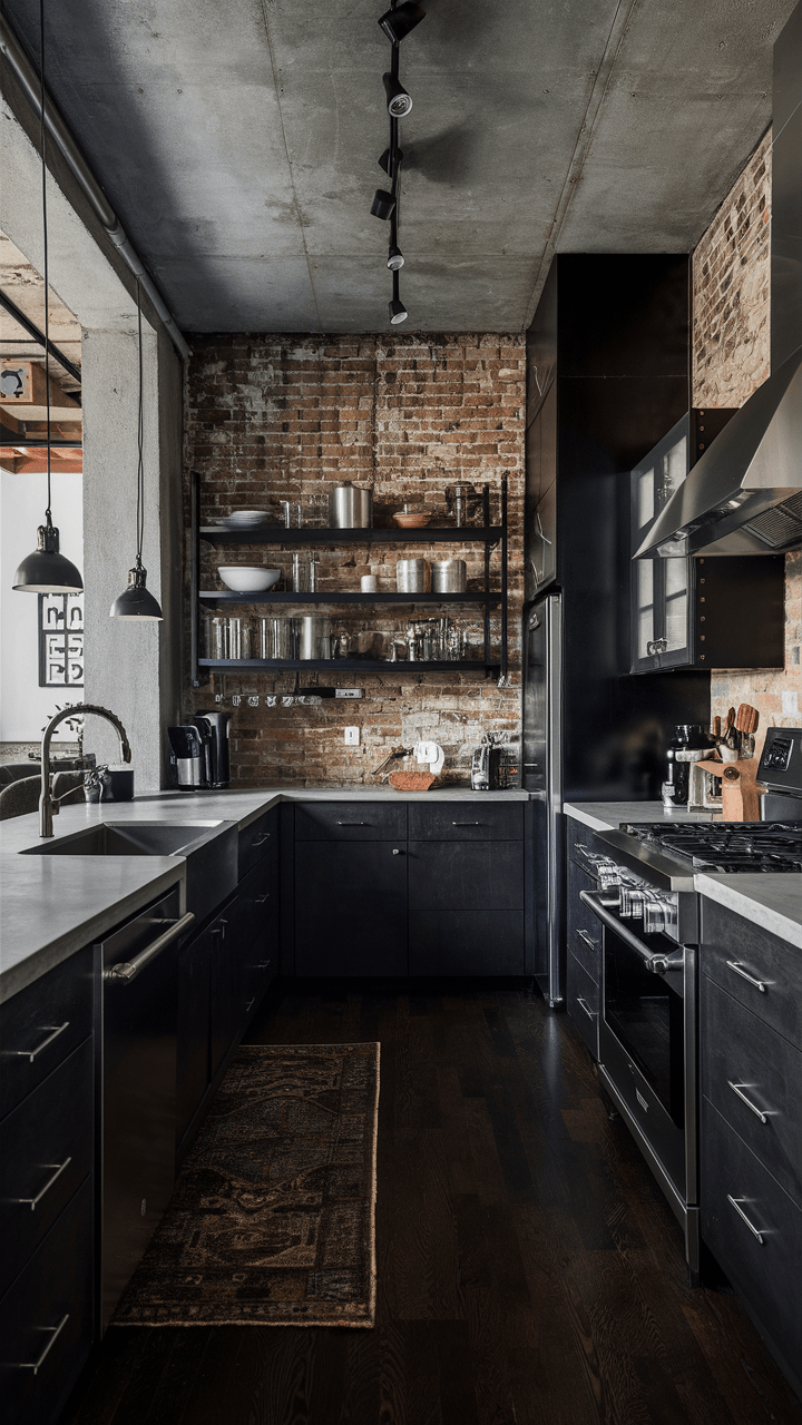 23 Dark Kitchen Ideas Aesthetic Dark Kitchen Design with