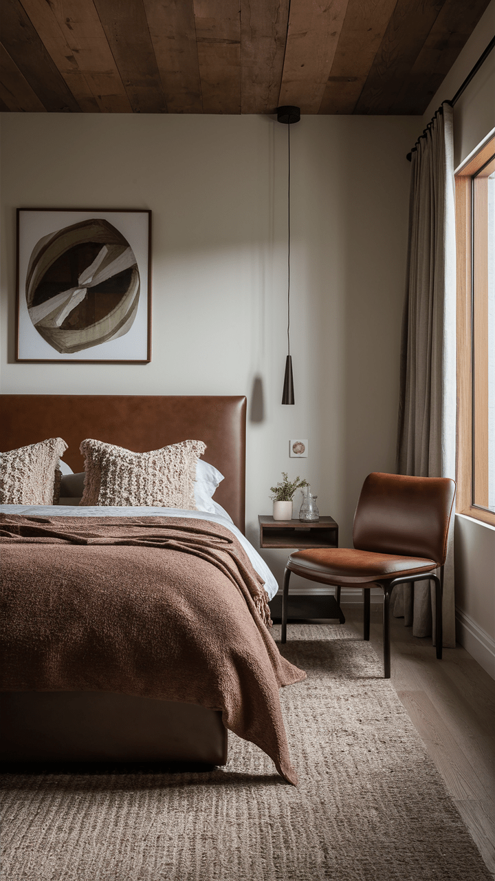 44 Cozy and Modern Brown Bedroom Ideas Aesthetic Designs with Dark