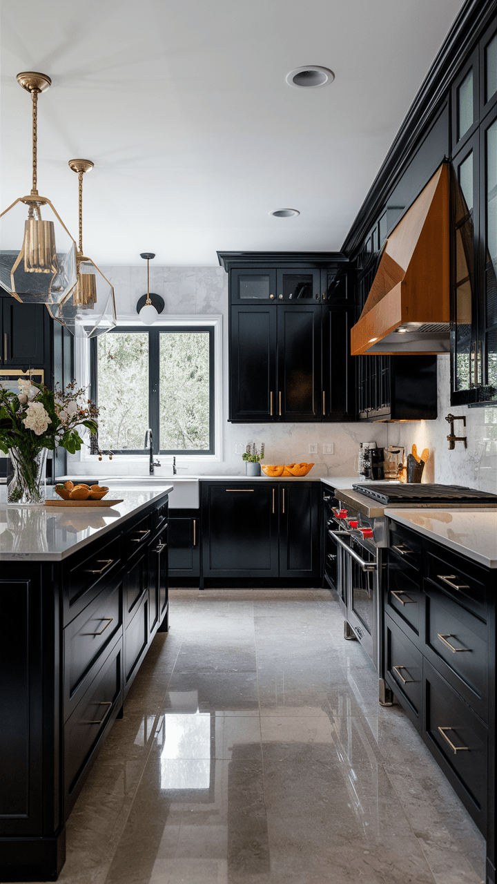 22 Black Kitchen Ideas Modern, Small Spaces, Rustic Wood & Luxury
