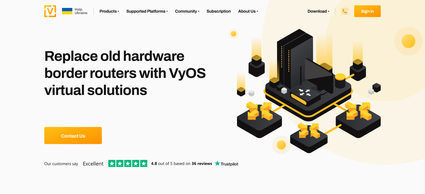 ISP Border Router VyOS