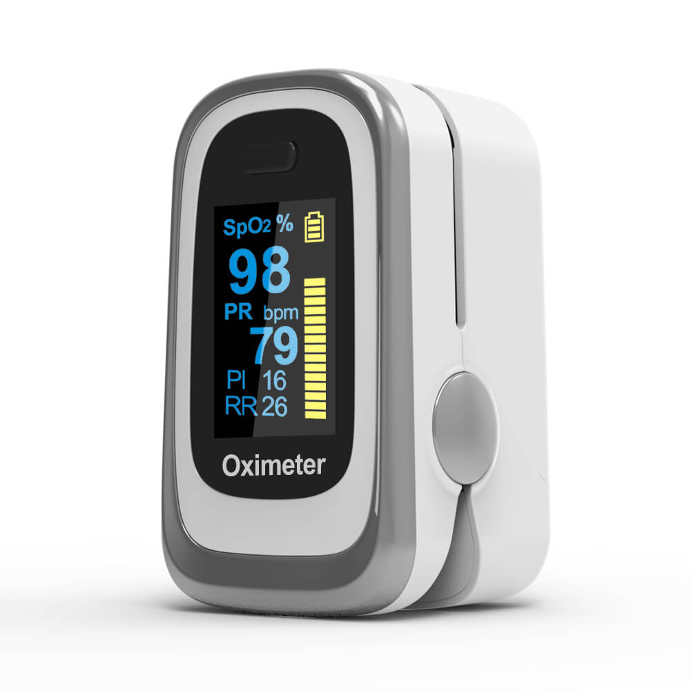 MediPlus Fingertip Pulse Oximeter with Respiration Rate and Respiratory Waveform Monitor VystaMed