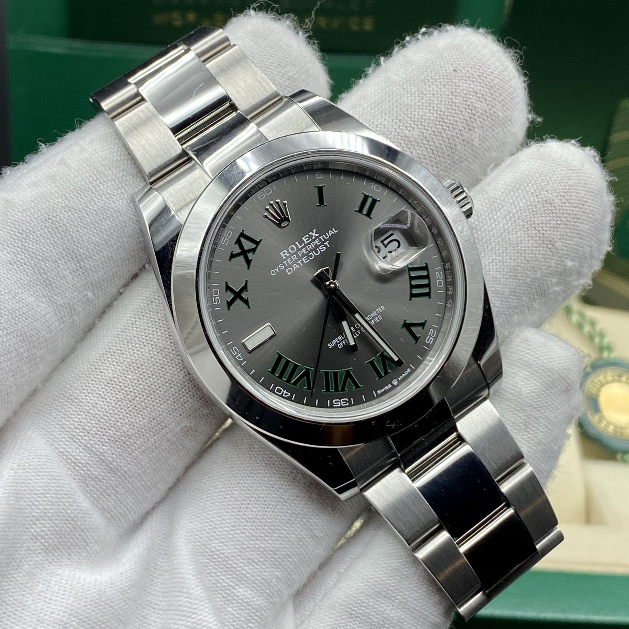 Rolex Datejust 41 Wimbledon Complete Set 2020 Value Your Watch