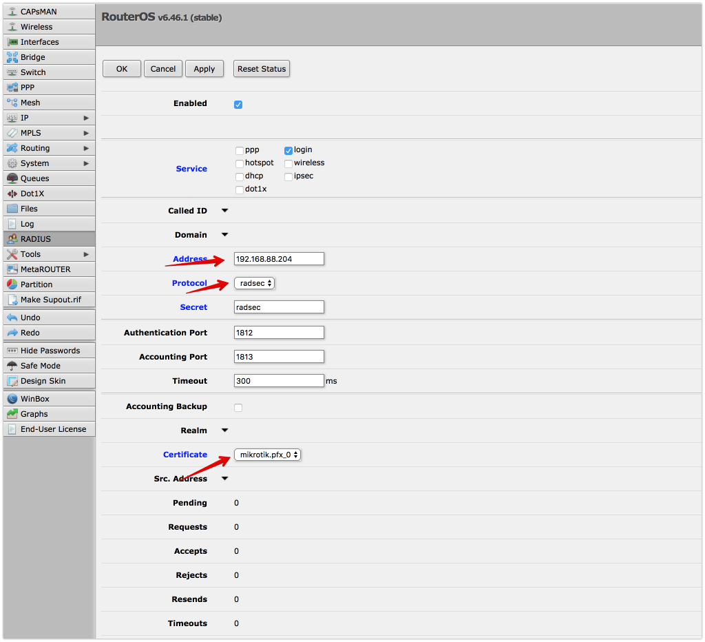 RadSec(Radius over TLS) Plugin for Keycloak keycloakradiusplugin