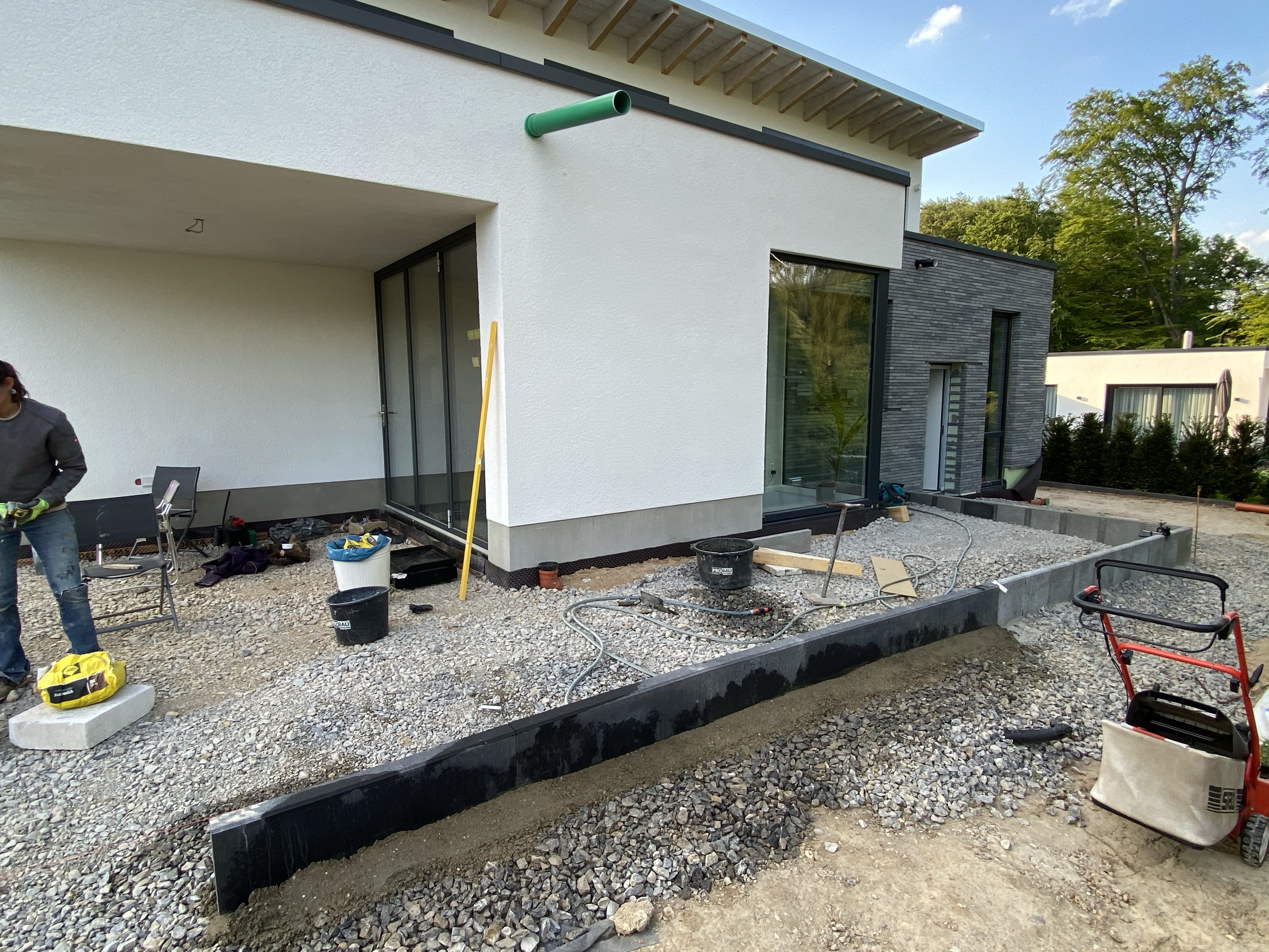 Randsteine Terrasse Setzen – Vz Baut