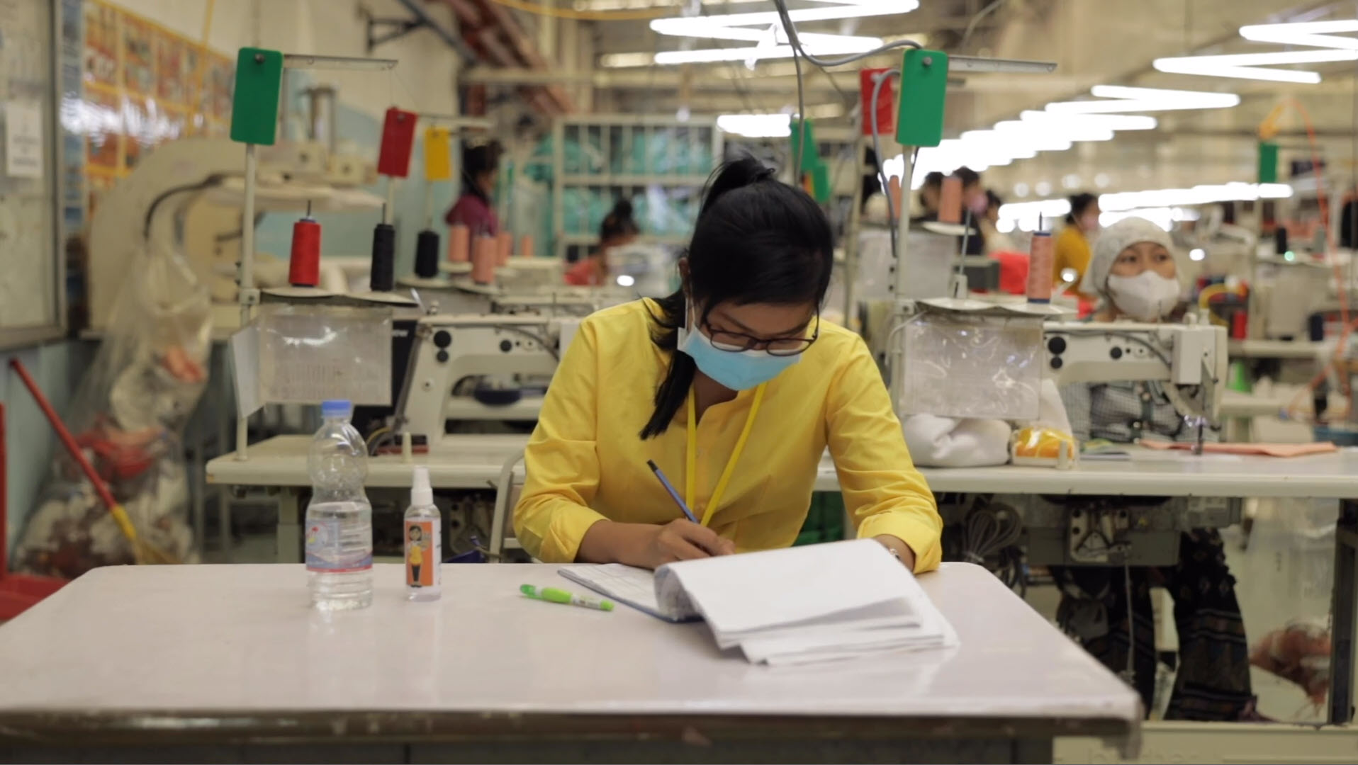 Eng Kimchroy spreads cheer while supervising safety and healthy in a