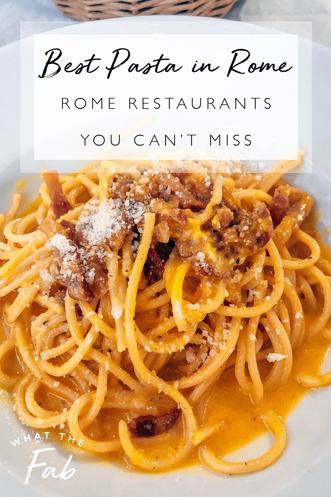 Best Pasta in Rome 18 Restaurants in Rome You Can't Miss 2020