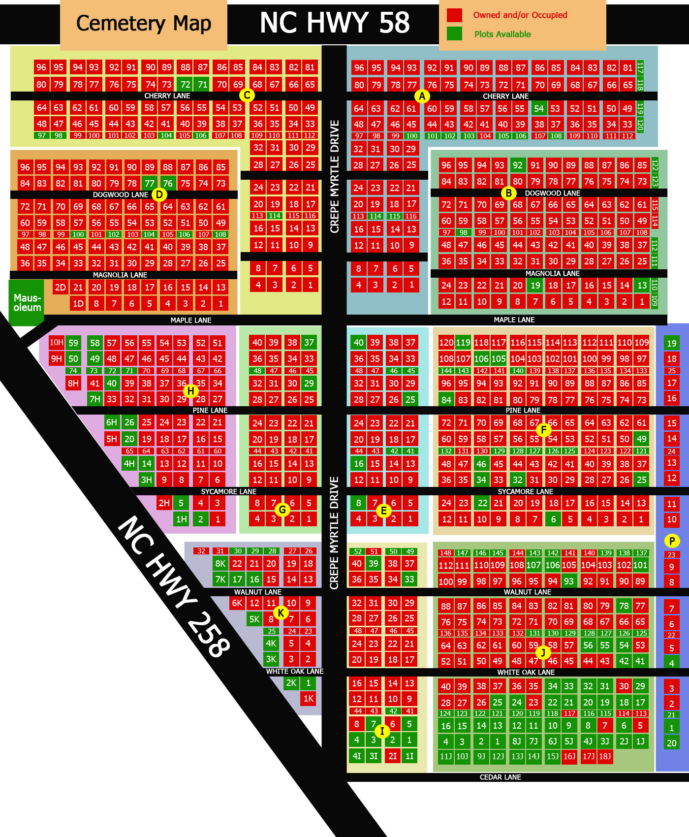 Cemetery Map