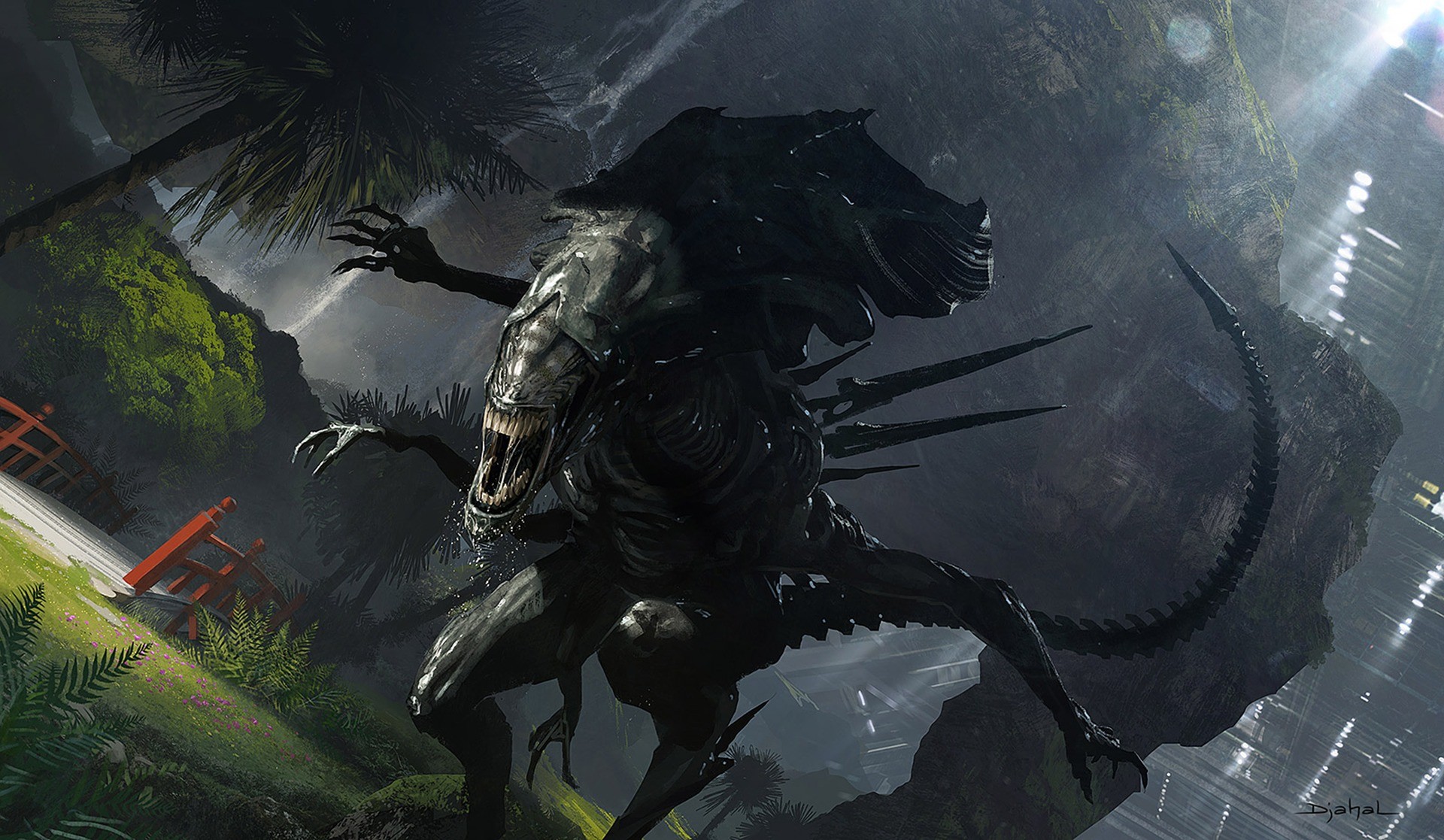 Xenomorph, aliens, artwork, creature, Alien (Creature), Alien Queen