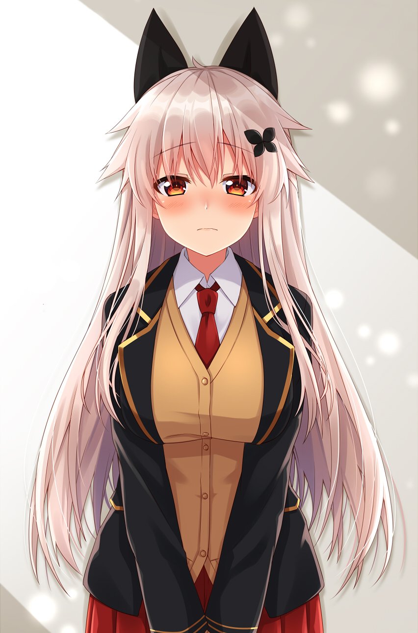 long hair, original characters, green eyes, anime girls, anime, digital