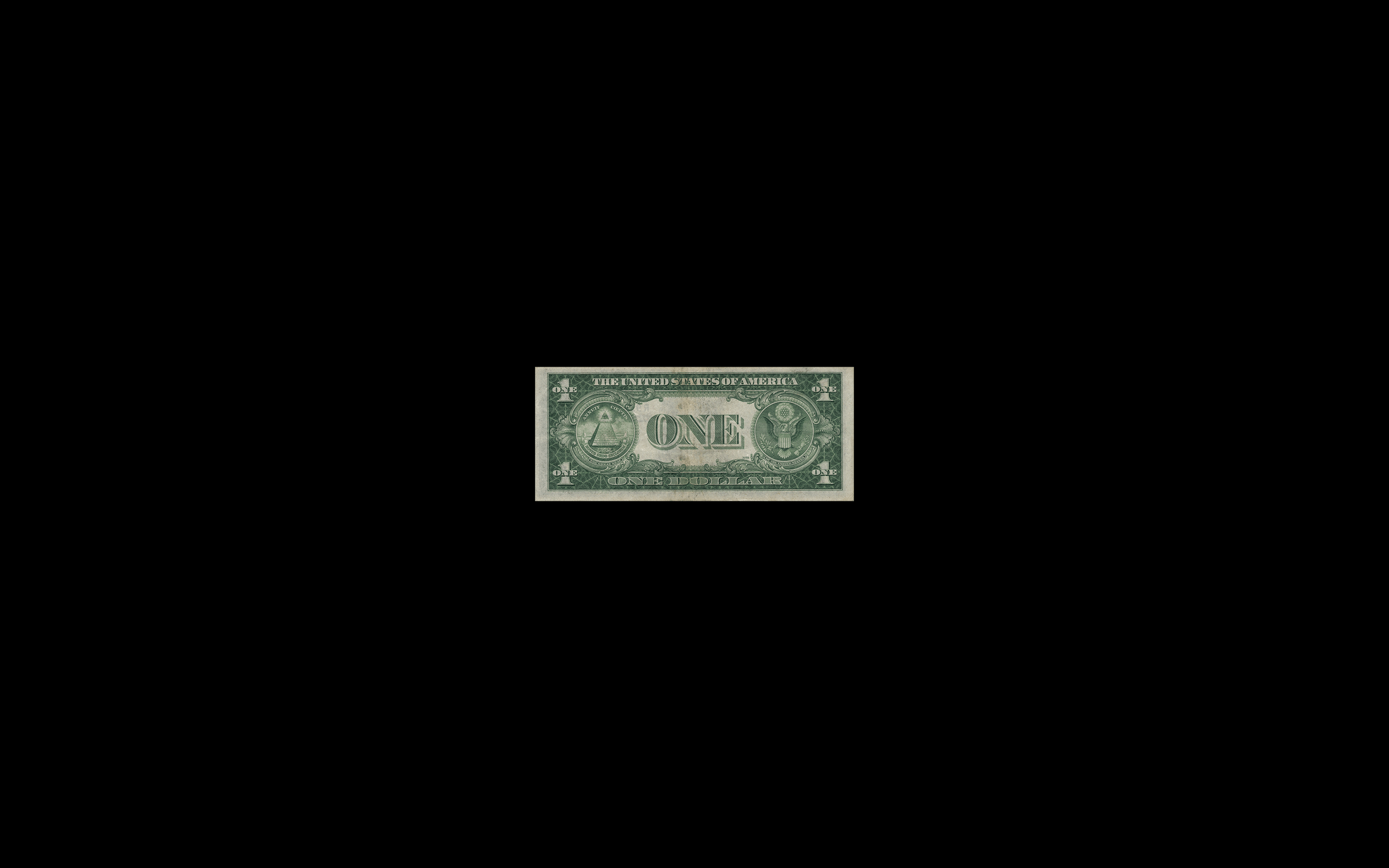 dollars, minimalism, black, money 2560x1600 Wallpaper wallhaven.cc