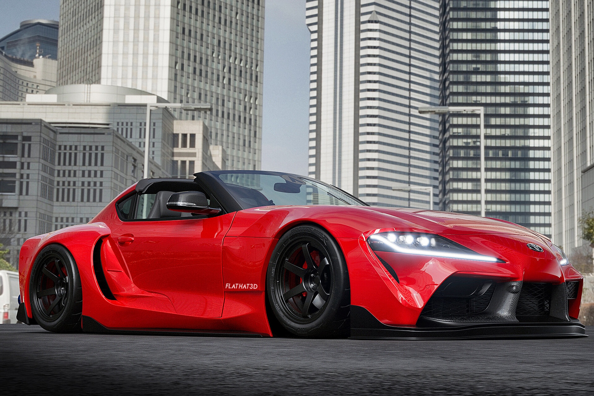 car, vehicle, red cars, Toyota, Toyota Supra MK5 1920x1280 Wallpaper