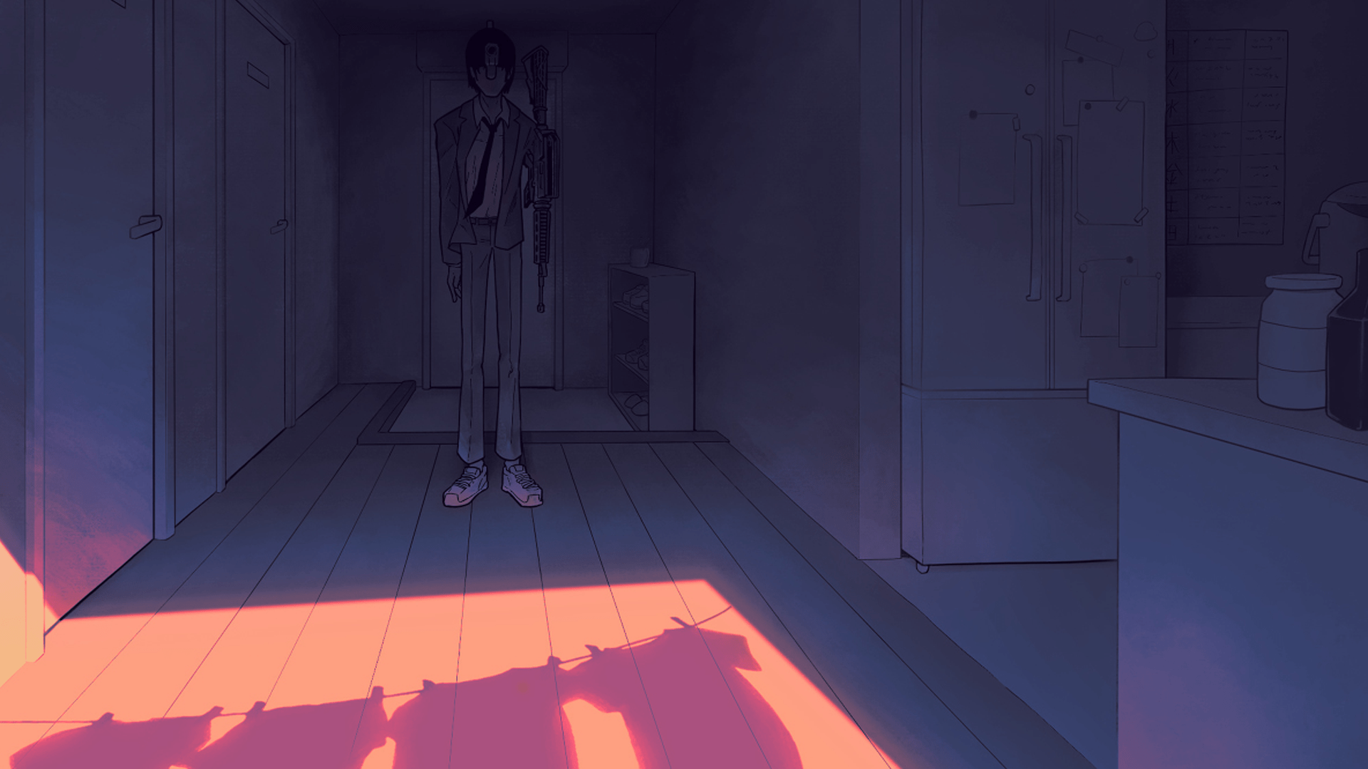 Chainsaw Man, devil, manga, artwork, drawing, Gun Devil (Chainsaw Man