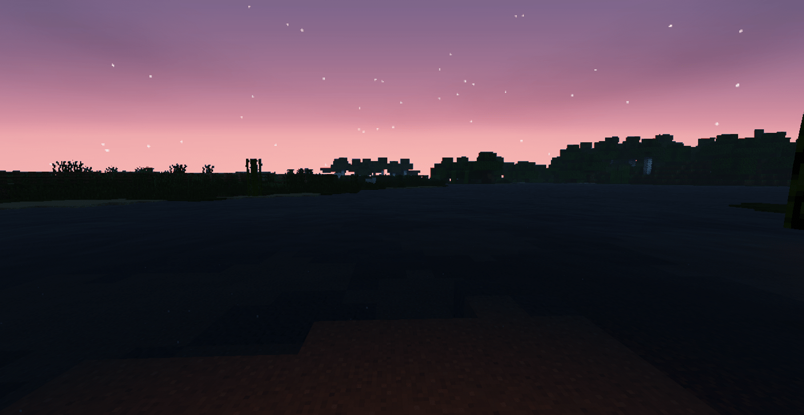 Minecraft, sea sponge, landscape, sunset, pink 1566x809 Wallpaper