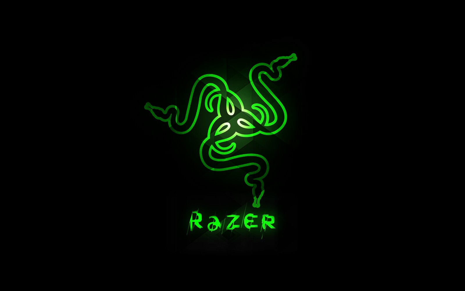 Razer, logo, black background 1600x1000 Wallpaper