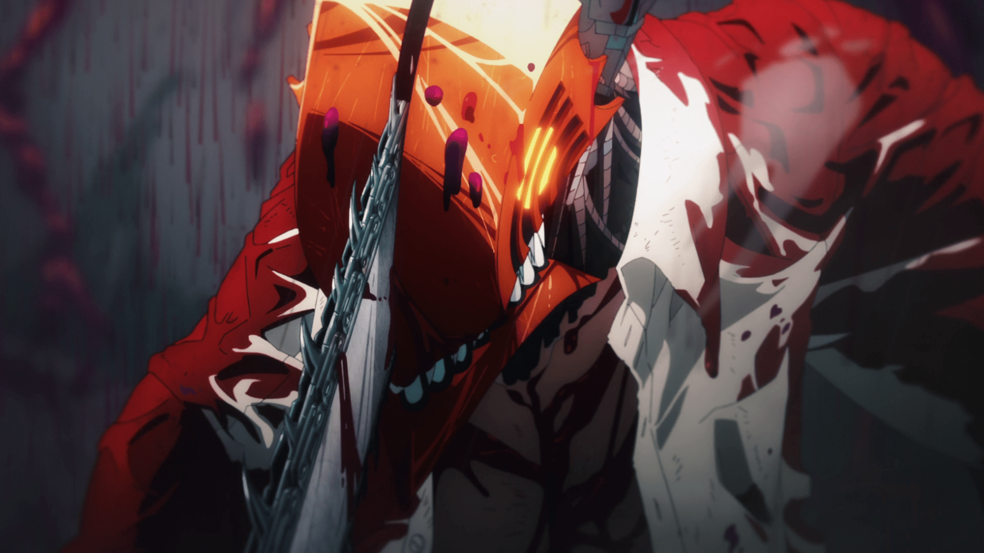 anime, Chainsaw Man, Denji (Chainsaw Man), anime screenshot, blood